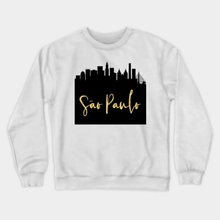 SAO PAULO BRAZIL DESIGNER SILHOUETTE SKYLINE ART Crewneck Sweatshirt